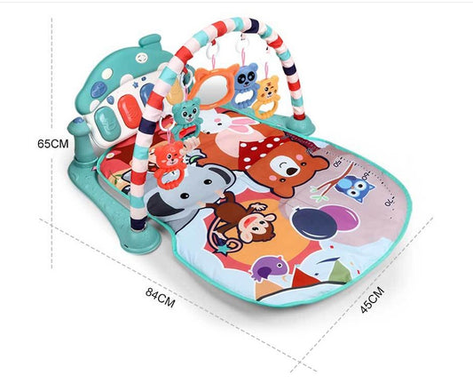 Infant Pedal Piano Fitness Rack Game Blanket Educational Toys