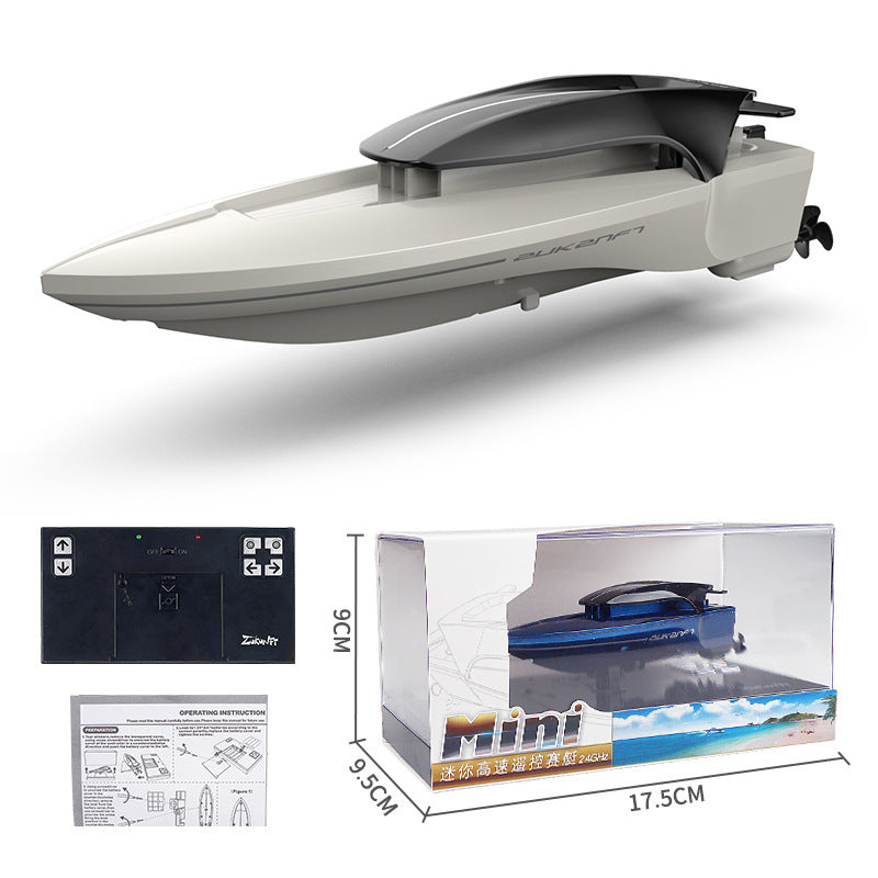 Remote Control Boat With Light Sailing Model Water Toys For Children