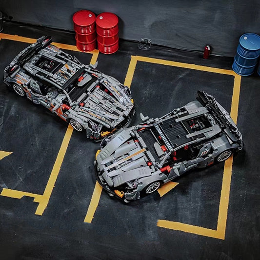 Racing Machinery Assembly Building Block Toys