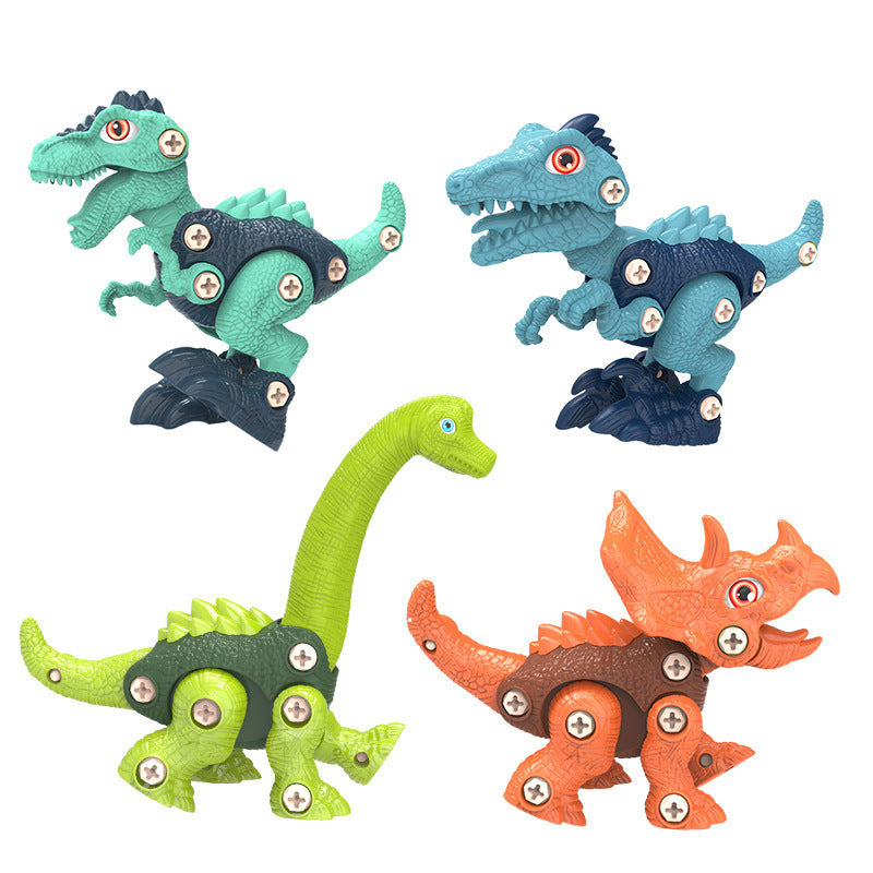 Children's DIY Detachable Dinosaur Model Assembled Blocks Screw Tightening Toys