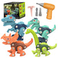 Children's DIY Detachable Dinosaur Model Assembled Blocks Screw Tightening Toys