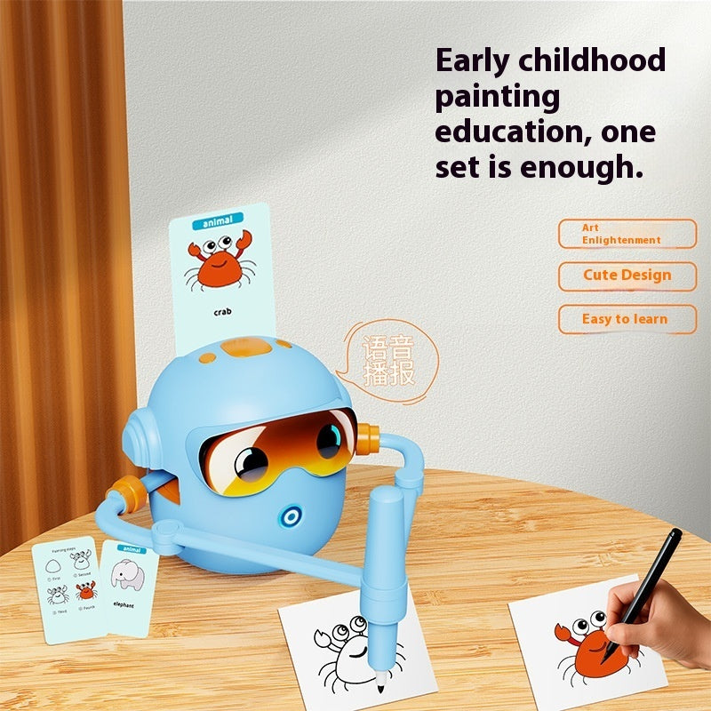 New Children's Educational Toys Automatic Painting Early Education Robot
