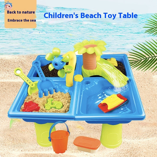 Children's Sand Table Play Table For Playing With Water And Sand Beach Toys