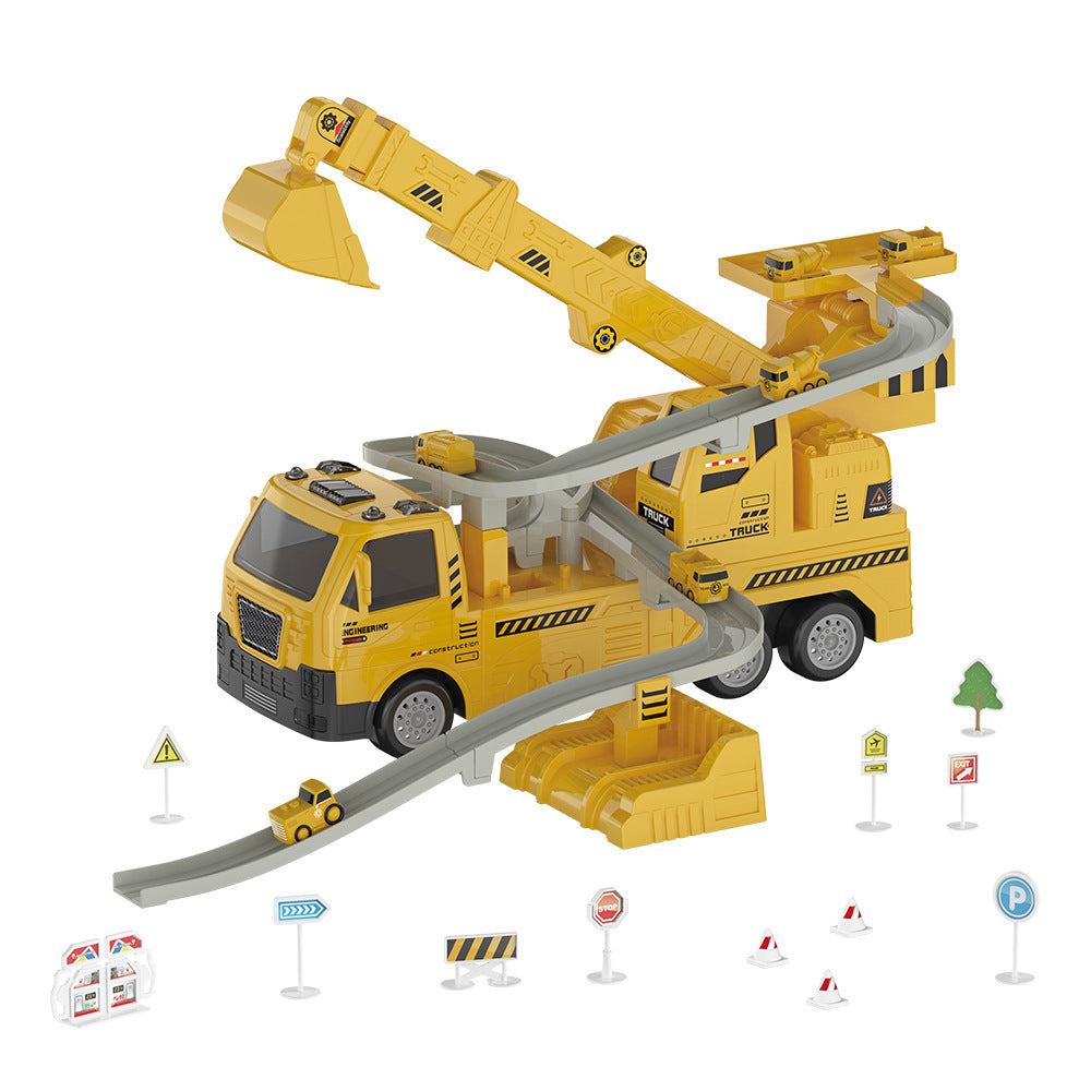 Track Transformer Storage Parking Lot Toys