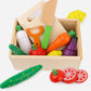 Fruit And Vegetable Cutting Music Wooden Magnetic Cutting Toys