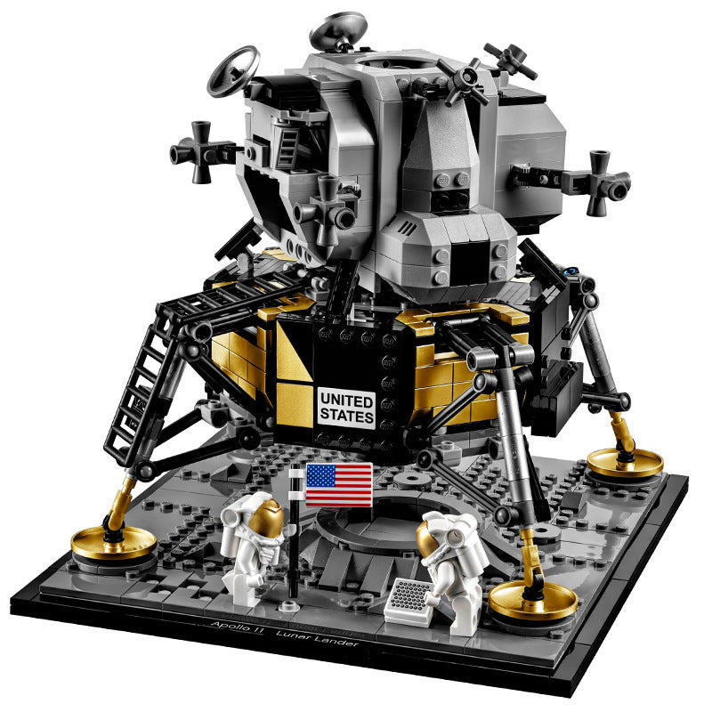 Zhimeng 60003 Creative Series Apollo 11 Lunar Module Model Children's Puzzle Assembled Building Block Toys