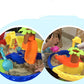 Water Table Set Summer Sand And Water Table Box Baby Kids Children Outdoor Beach Waterwheel Toys Family Play Set