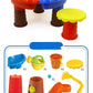 Water Table Set Summer Sand And Water Table Box Baby Kids Children Outdoor Beach Waterwheel Toys Family Play Set