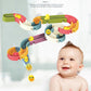 DIY Baby Bath Toys Wall Suction Cup Marble Race Run Track Bathroom Bathtub Kids Play Water Games Toy Set