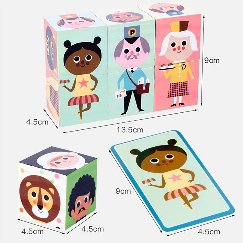 3D standing volume wooden toys