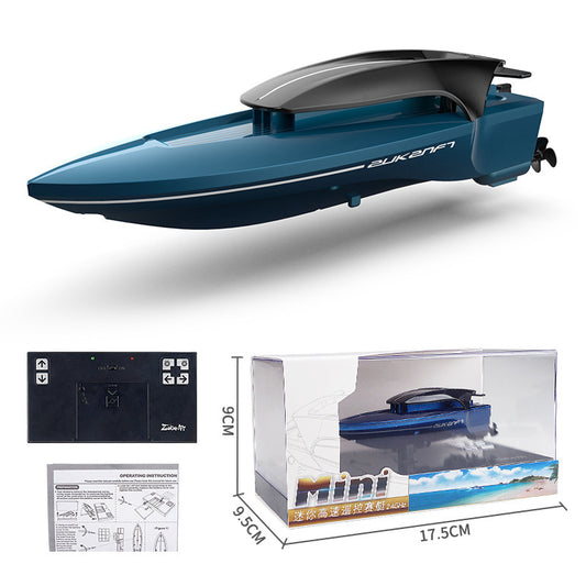 Remote Control Boat With Light Sailing Model Water Toys For Children