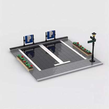 Building Block Parking Display Garage Boy Assembling Toys