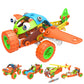 Building Block Toys Five-in-One Self-assembled Aircraft Car
