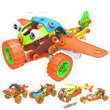 Building Block Toys Five-in-One Self-assembled Aircraft Car