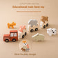 Children's Wooden Farm Animal Train Baby Enlightenment Stacking Cognitive Toys Educational Toys Birthday Train