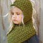 Baby Girls Hats Handmade Kids Winter Hats Wrap Bear Scarf Caps