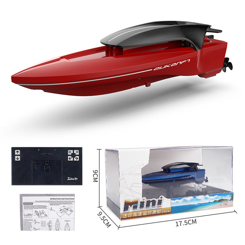 Remote Control Boat With Light Sailing Model Water Toys For Children