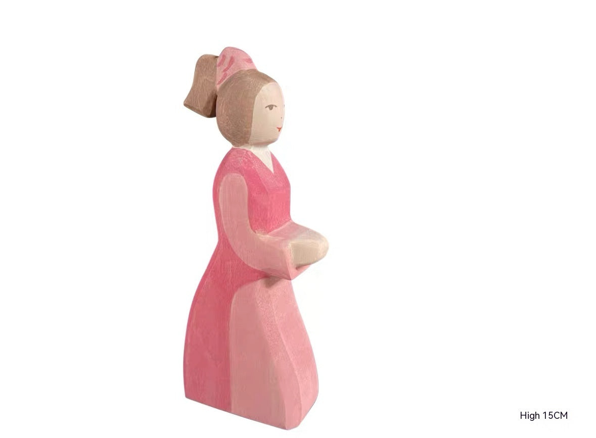 Solid Wood Handmade Wooden Simulation Doll Building Blocks