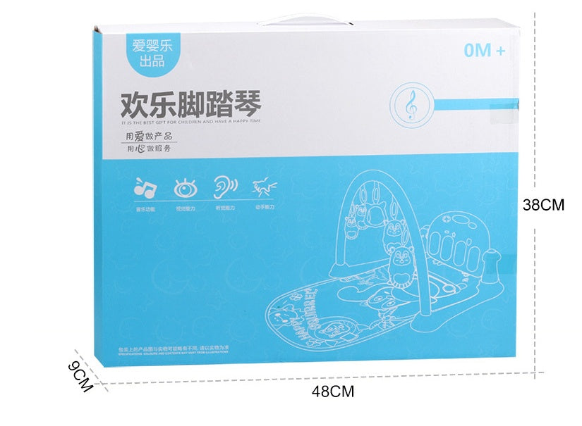 Infant Pedal Piano Fitness Rack Game Blanket Educational Toys