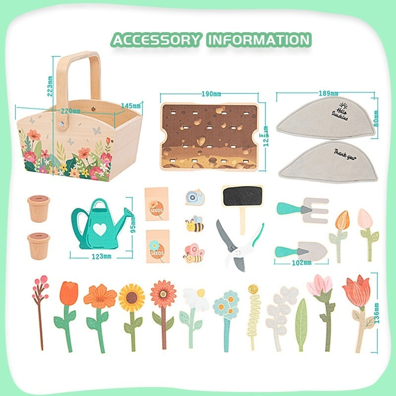 Planting Building Blocks Matching Play House Scene Simulation Children's Toys