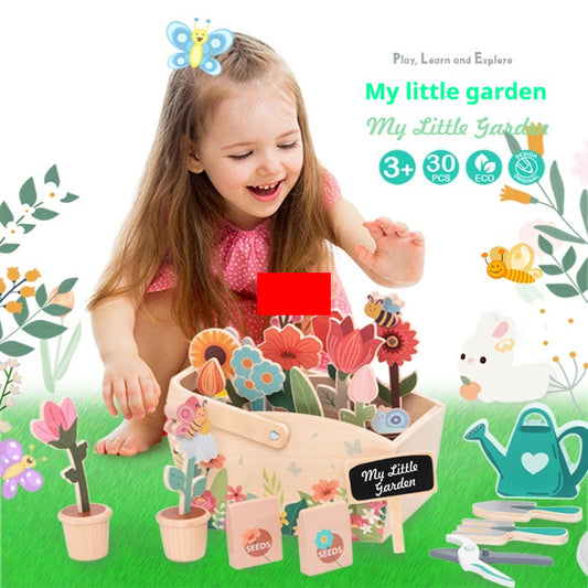 Planting Building Blocks Matching Play House Scene Simulation Children's Toys