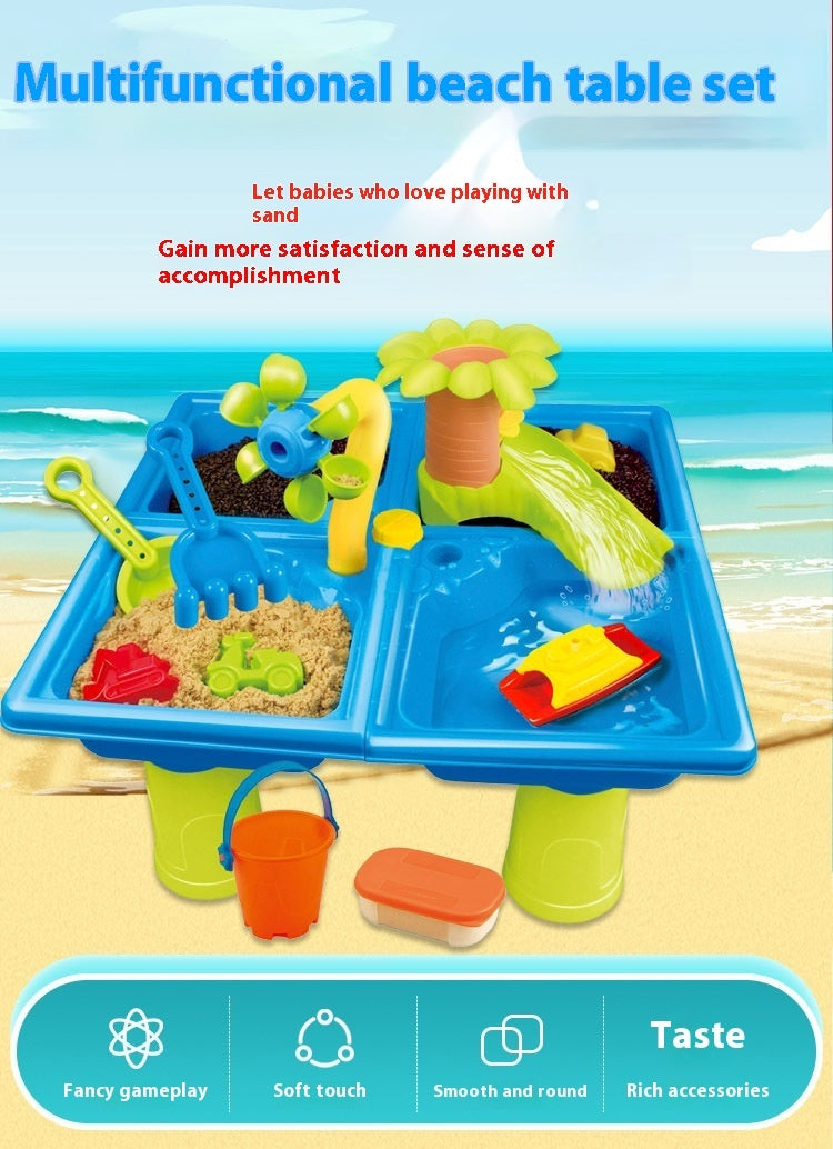 Children's Sand Table Play Table For Playing With Water And Sand Beach Toys