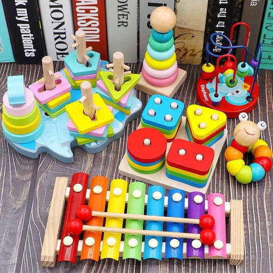 Xylophone Children Eight Tone Small Hand Knocking On The Piano