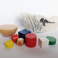 Kids Puzzle wooden toy cloth bag hemisphere balance game Children Toys Gifts
