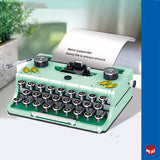 Retro Simulation Typewriter Nostalgic Classic Assembling Toys Building Blocks