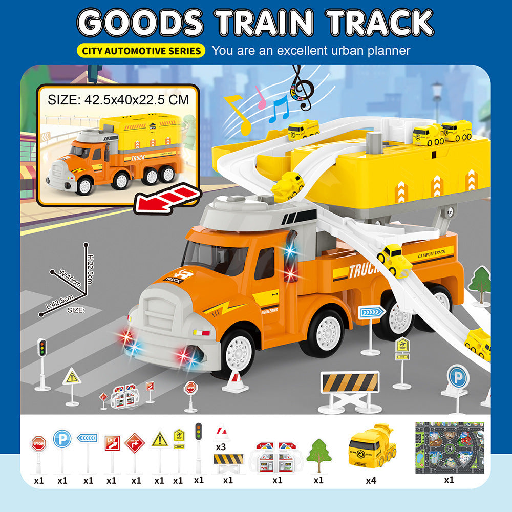 Track Transformer Storage Parking Lot Toys