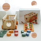 Children's Early Education Educational Feeding Trolley Building Blocks Toys