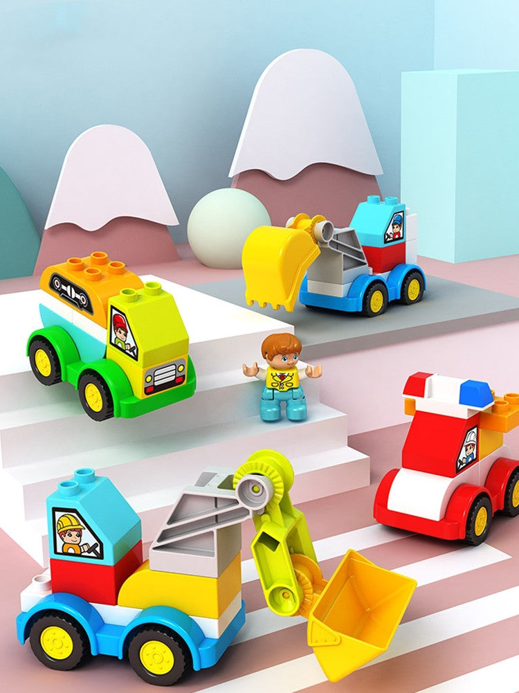 Building Block Toys, Puzzle, Splicing And Changing Car Models