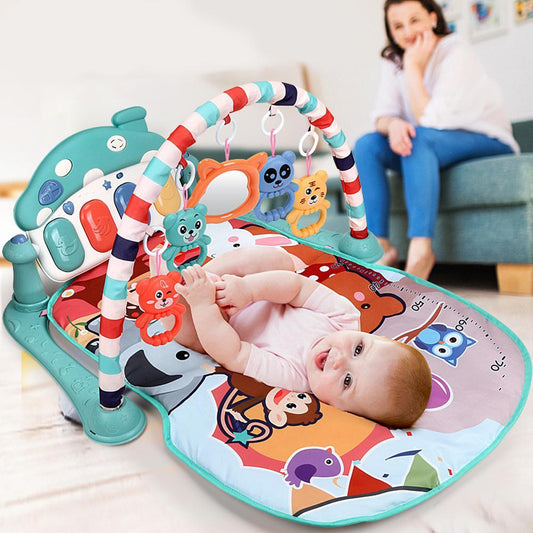 Infant Pedal Piano Fitness Rack Game Blanket Educational Toys