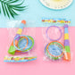 Jenga Ring Toys Small Parent-child Throwing Ring Stall Children's Decompression Toys